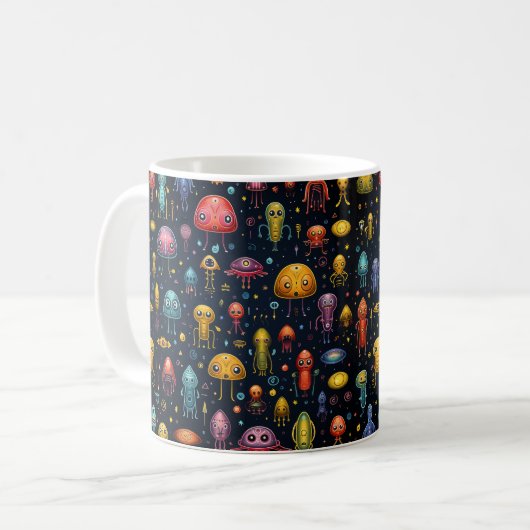 Alien Fun Tasse (Vorderseite Links)