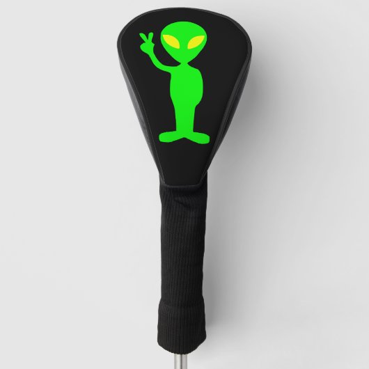 ALIEN FUNNY GOLF TREIBERDECKUNG HEADCOVER (Vorderseite)