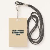 Alien für benutzerdefiniertes Text Ausweis (Rückseite mit Schlüsselband)