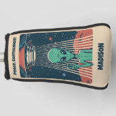 Alien für benutzerdefiniertes Text Golf Headcover (Vorderseite)