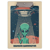 Alien für benutzerdefiniertes Text Klemmbrett (Vorderseite)