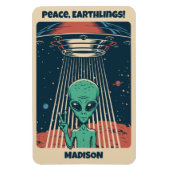 Alien für benutzerdefiniertes Text Magnet (Vertikal)