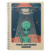 Alien für benutzerdefiniertes Text Notizblock (Vorderseite)