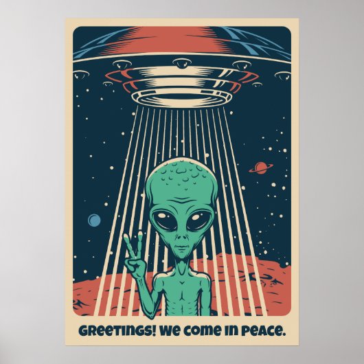 Alien für benutzerdefiniertes Text Poster (Vorne)