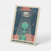 Alien für benutzerdefiniertes Text Sockelschild (Vorderseite)