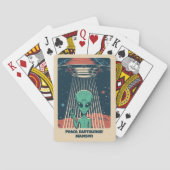 Alien für benutzerdefiniertes Text Spielkarten (Rückseite)