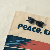 Alien für benutzerdefiniertes Text Strandtuch (Beispiel)