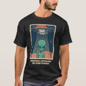 Alien für benutzerdefiniertes Text T-Shirt (Vorderseite)
