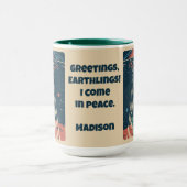Alien für benutzerdefiniertes Text Tasse (Zentrum)
