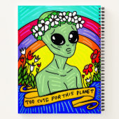 ALIEN für dieses Planet-Notebook niedlich Notizblock (Rückseite)