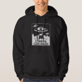 Alien für Männer Bereich 51 Raumfahrt Kopf Grün Uf Hoodie (Vorderseite)