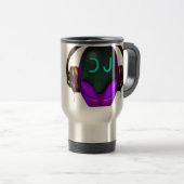Alien futuristische Thermo TASSE DJ (violette (VorderseiteRechts)