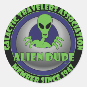 ALIEN GALAXY #1 RUNDER AUFKLEBER
