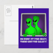 Alien GALAXY-5 Postkarte (Vorne/Hinten)