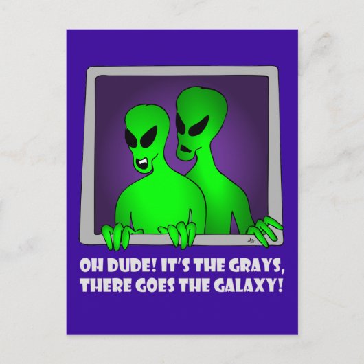 Alien GALAXY-5 Postkarte (Vorderseite)
