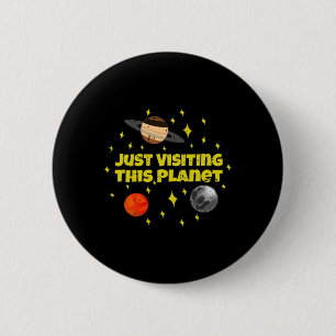 Alien Galaxy Hallo, die den Planeten im Weltraum b Button