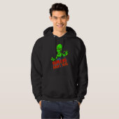 Alien Galaxy Planets Menschen Kunst Hoodie (Vorne ganz)
