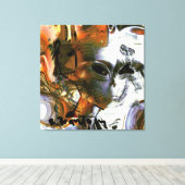 "Alien" Galerie überzogene Leinwand Malerei (Insitu (Holzboden))