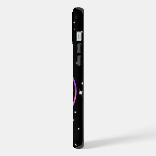 Alien Gamer mit Stars iPhone Hülle (Linke Seite)