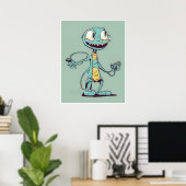 Alien Gamer - Print Poster (Heimbüro)