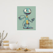 Alien Gamer - Print Poster (Küche)