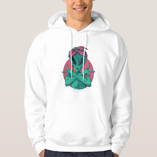 Alien Gangsta Hoodie (Vorderseite)