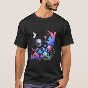 Alien-Gartenentdeckung - Kinder-Natur-Vektor T-Shirt