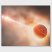 Alien Gas Giant Planet Space Art Geschenkpapier (Flach)