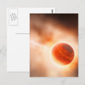 Alien Gas Giant Planet Space Art Postkarte (Vorne/Hinten)