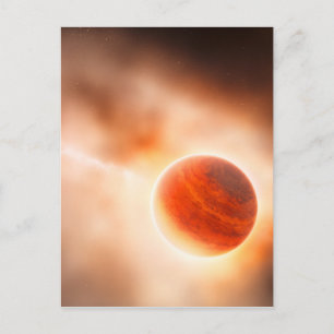 Alien Gas Giant Planet Space Art Postkarte