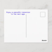 Alien-Geburtstags-Kampf Postkarte (Rückseite)