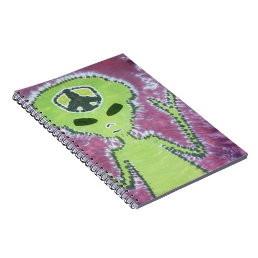 Alien Gefärbte Krawatte Notizblock (Rechte Seite)