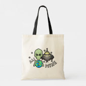 Alien gehört mir Budget-Tasche Tragetasche (Rückseite)