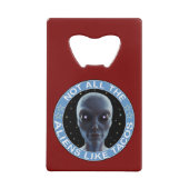 Alien Geldbeutel Flaschenöffner (Rückseite)