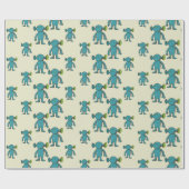 Alien Geschenkpapier (Flach)