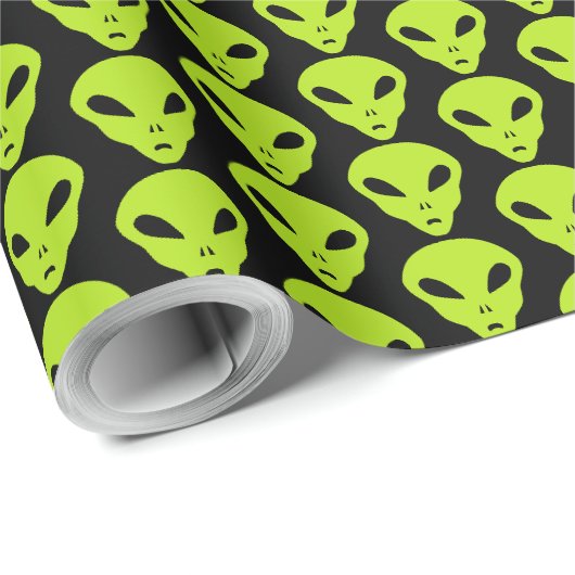 Alien Geschenkpapier (Rolleneckpunkt)