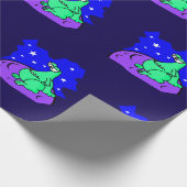 Alien Geschenkpapier (Ecke)
