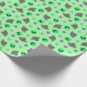 Alien Geschenkpapier (Ecke)