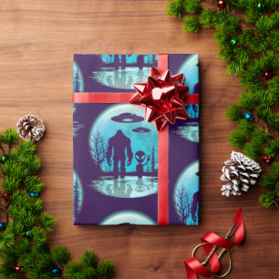 Alien Geschenkpapier