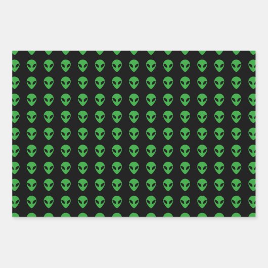 Alien Geschenkpapier Set (Vorderseite 3)