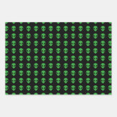 Alien Geschenkpapier Set (Vorderseite 2)