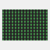Alien Geschenkpapier Set (Vorderseite)