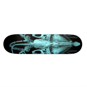 Alien-Geschöpf-Skelett Skateboard