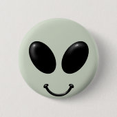 Alien-Gesicht Button (Vorderseite)