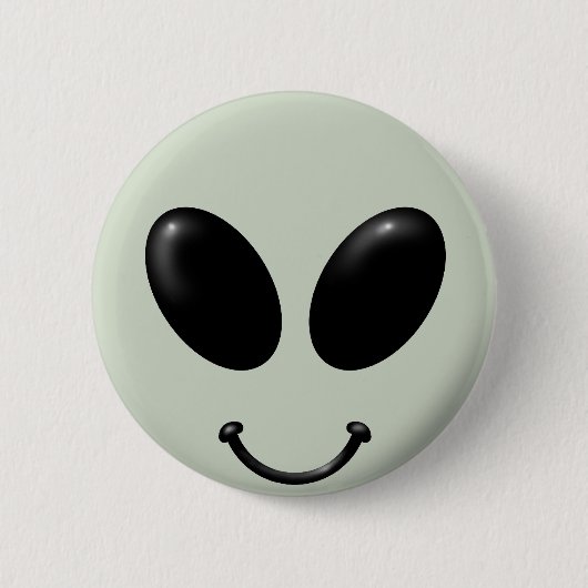 Alien-Gesicht Button (Vorderseite)