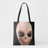 Alien-Gesicht Tasche (Vorderseite)