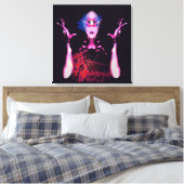 Alien Ghost Leinwanddruck (Insitu (Schlafzimmer))