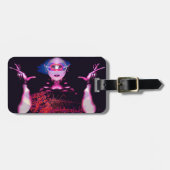 Alien Ghost Luggage Tag Gepäckanhänger (Vorderseite horizontal)