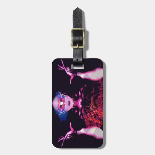 Alien Ghost Luggage Tag Gepäckanhänger (Vorderseite vertikal)