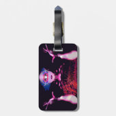 Alien Ghost Luggage Tag Gepäckanhänger (Rückseite vertikal)